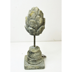 Dekoracja stojąca karczoch 32cm Betonowy Szary